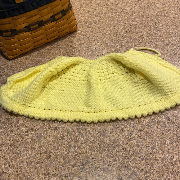 Handmade Knit Baby Yellow Sweater - Picture 10 of 17
